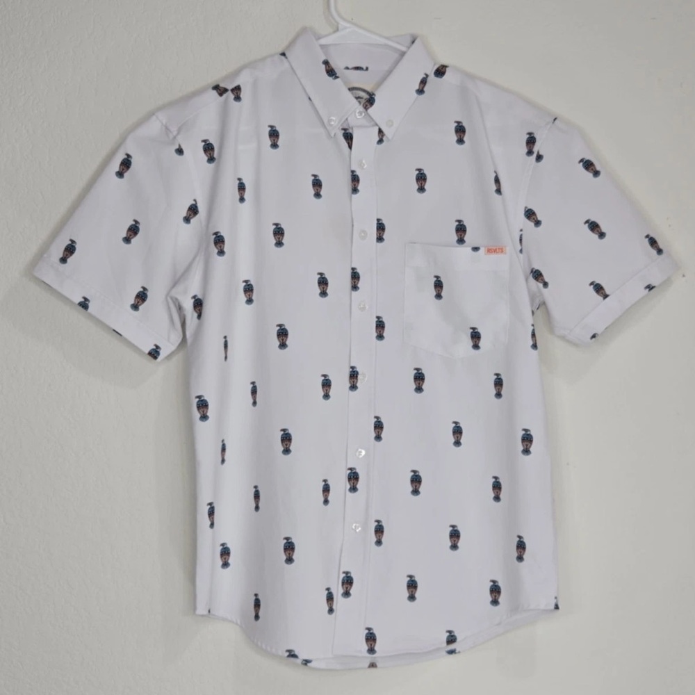 RSVLTS Little Baldies White Button Up Size M Mens